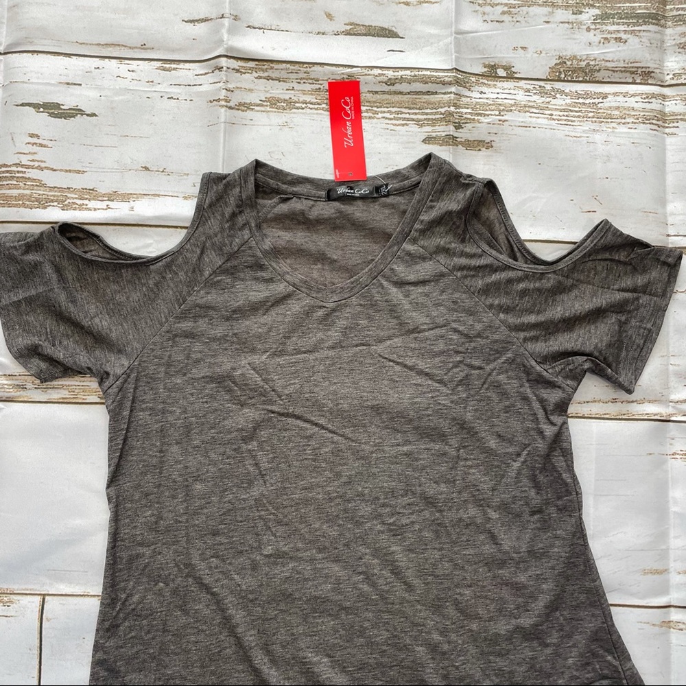 Cold-Shoulder Shirt - Picture 2 of 4